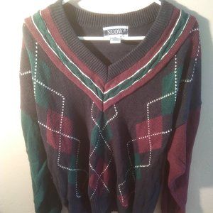 Nuovo Navy, Burgundy, and Olive Sweater